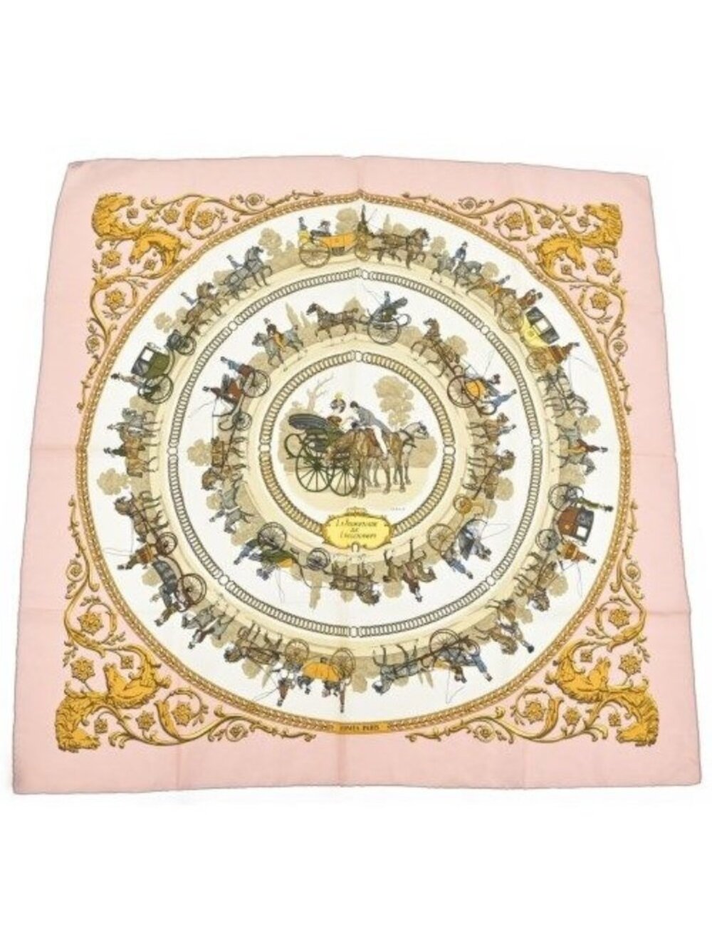 Hermes Bandana Scarf Beige